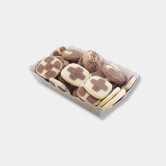 Schwarz-Weiß-Gebäck 125g